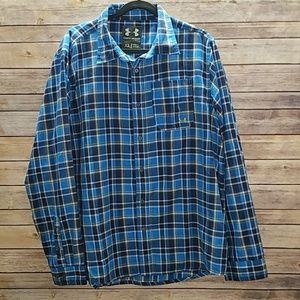 Mens XL Under Armour Button Up